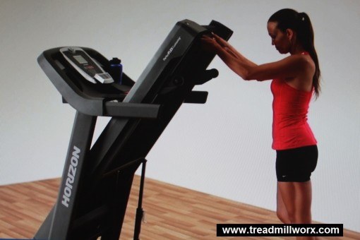 horizon t101 treadmill folding step 3