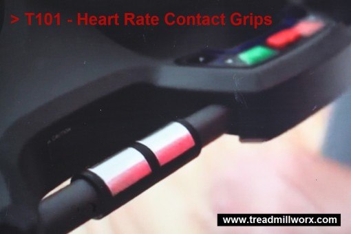 horizon treadmill t101 contact grips